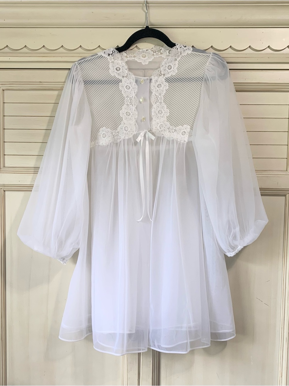 Gossard Artemis Sheer Peignoir Robe Dressing Gown Size Small